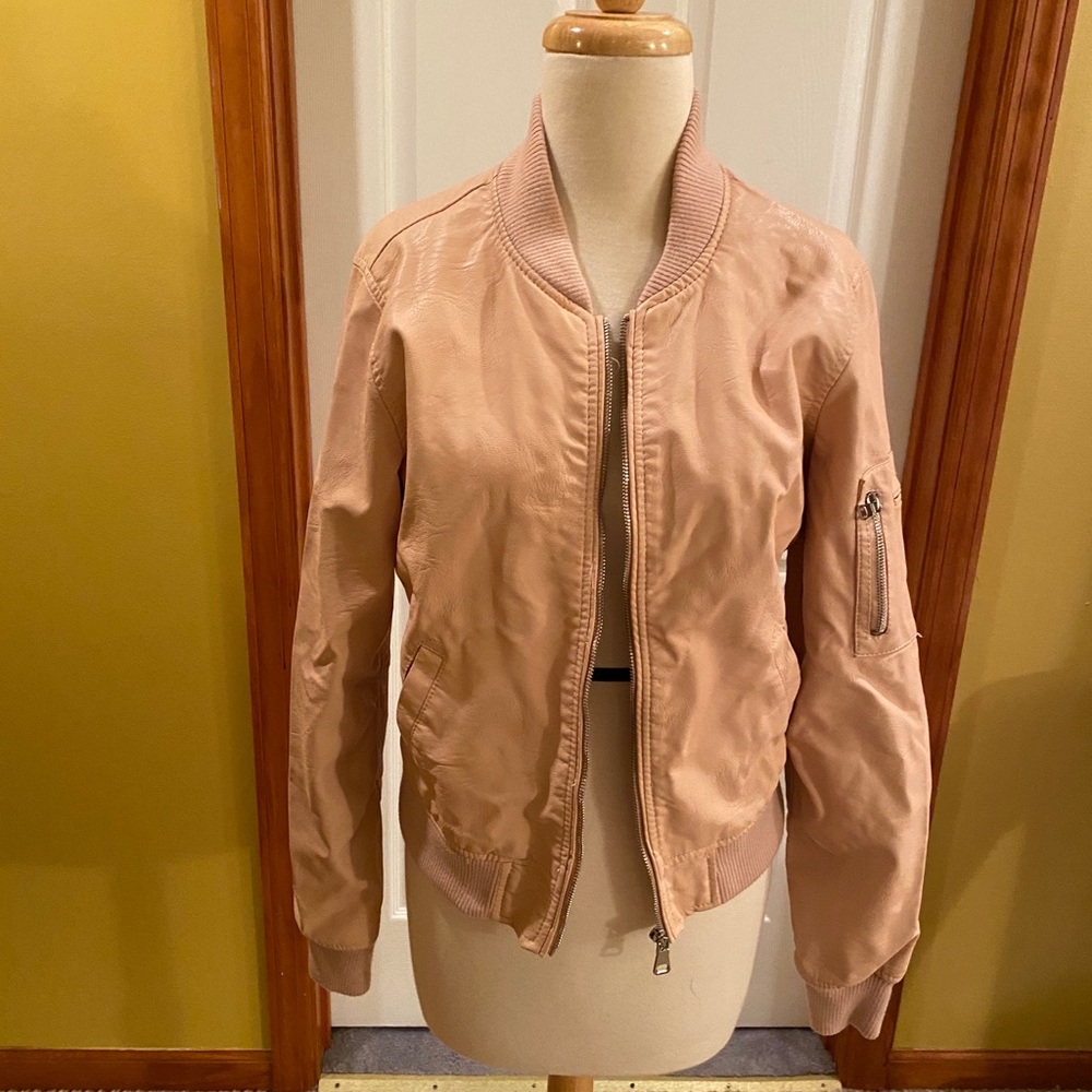 Faux leather jacket